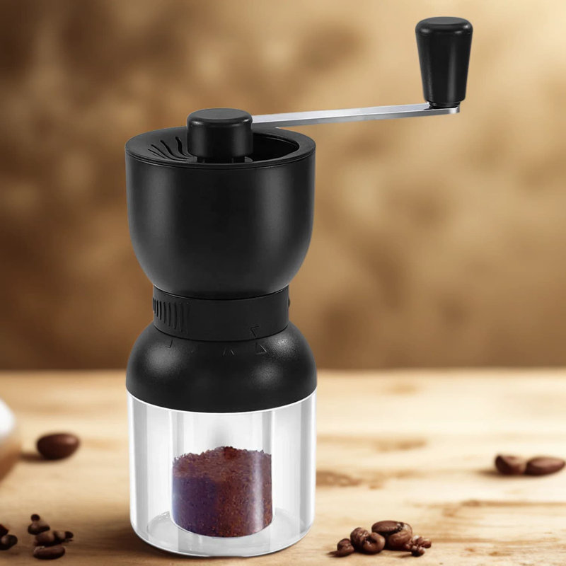 Premium Manual Coffee Grinder With Ceramic Burrs, Adjustable Coarseness, Portable Hand Crank Mill For Espresso, French Press, Pour Over, Home, Office, And Travel