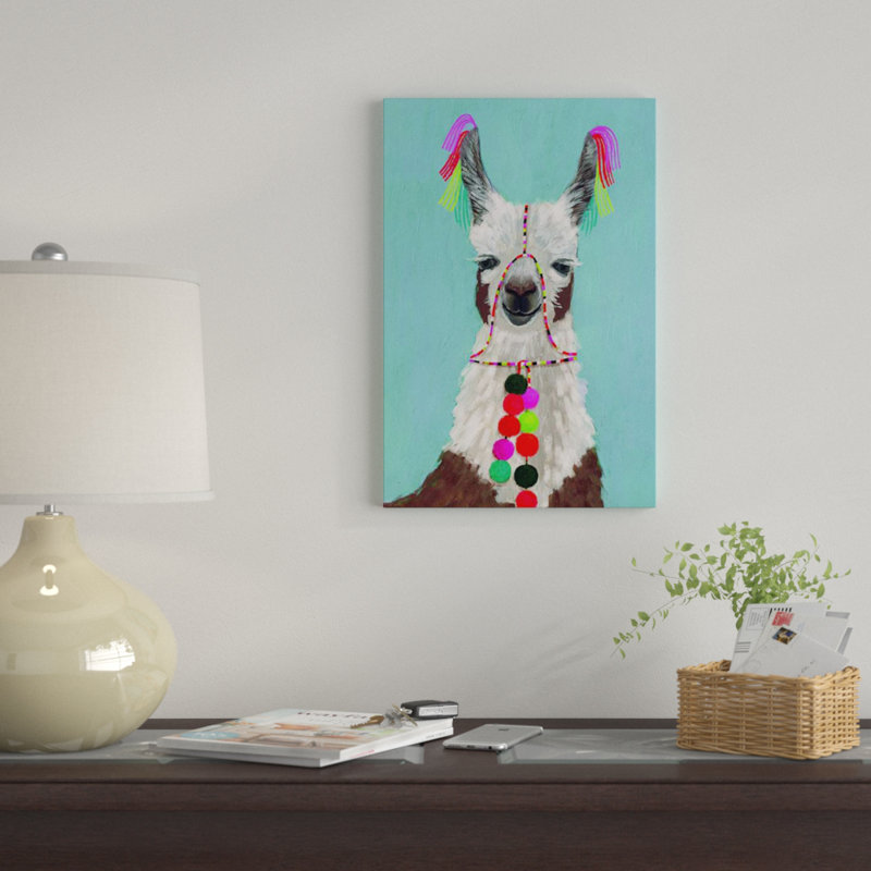 « orneed llamas i », impression sur toile tendue, H 12 po x l 8 po x P 0,75 po, Toile tendue, Pas de tapis