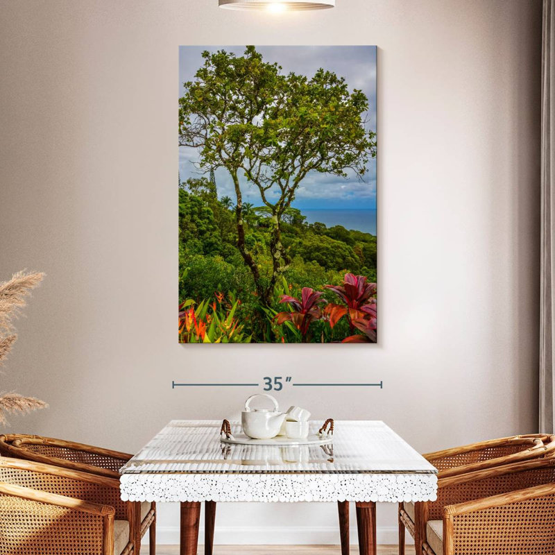Harnek, Hawaï, arbres tropicaux, H 51 po x l 34 po