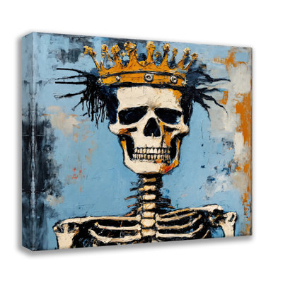 Skeleton 32-Homage-Basquiat, estampe numérique sur toile tendue avec châssis