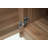 Retro Style Hall Tree With 2 Rattan Doors And 4 Hooks, Elegant Walnut