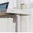 Adjustable Height Desk with Metal Legs