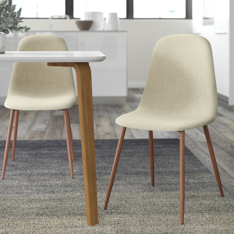 Chaise de salle à manger Armalla, ensemble de 2, Beige