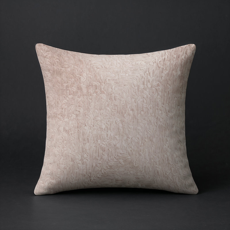 Coussin décoratif intérieur et extérieur Modern, Gris abstrait 188, Carré 18 po