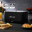 GEEPAS Retrovive Tea Coffee Sugar Canister & Bread Bin Set | 13L Bread Box 1.4L Airtight Canister Set | Carbon Steel Build Kitchen Counter Storage Space Saver | 2 Year Warranty-116790794