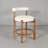 Lucas Acacia Wood & Boucle Counter Height Bar Chair