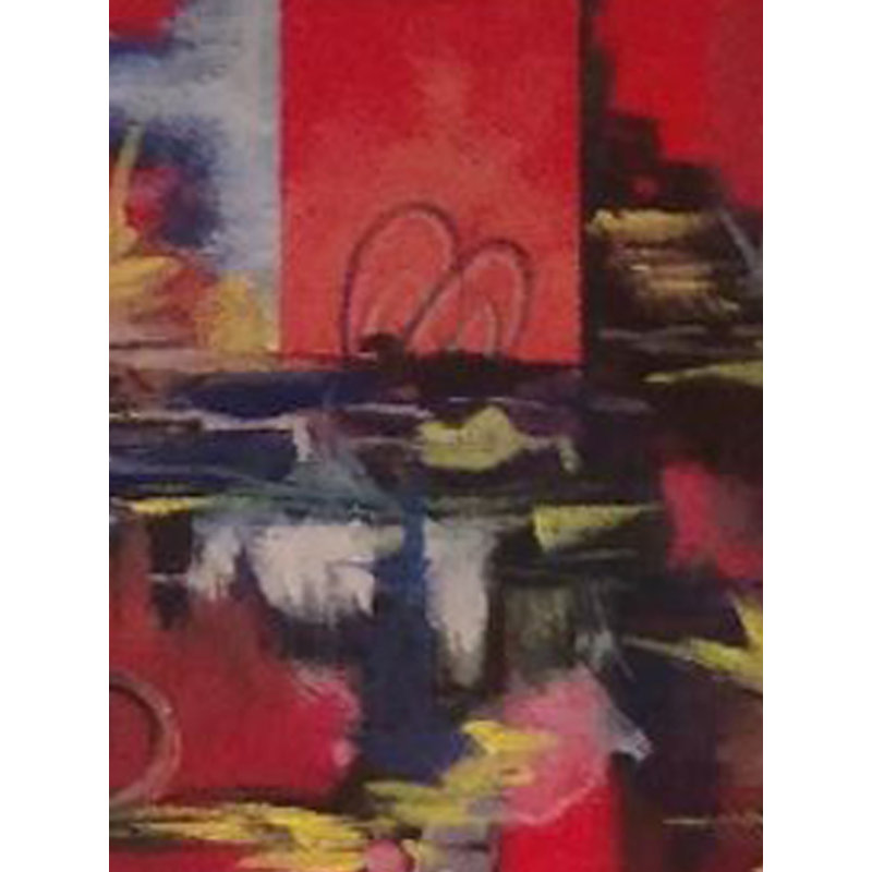 Couleurs étalées | Acrylique sur papier | Par Dinesh Attry | Avec cadre
