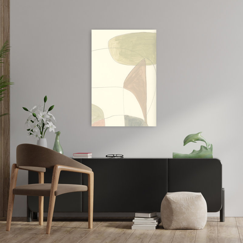 Art contemporain abstrait géométrique contemporain, H 36 po x l 24 po