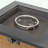 Square steel frame Fireplace with lid