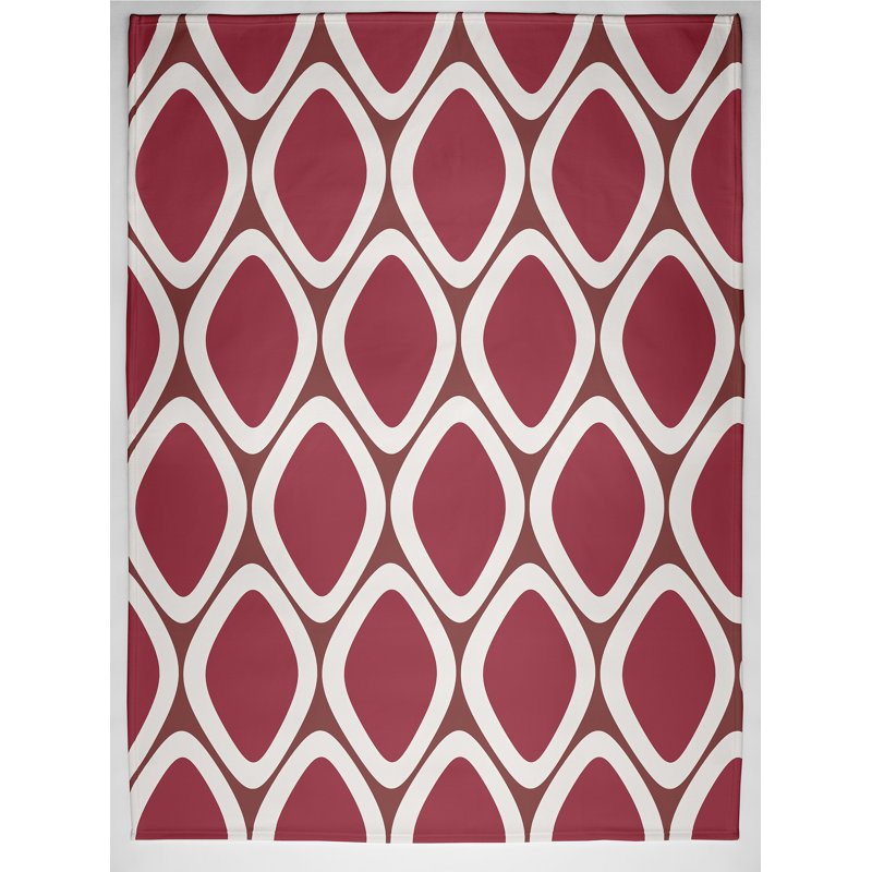 Pebbles Throw Blanket, 60" L x 50" W, Mahogany (Rust)