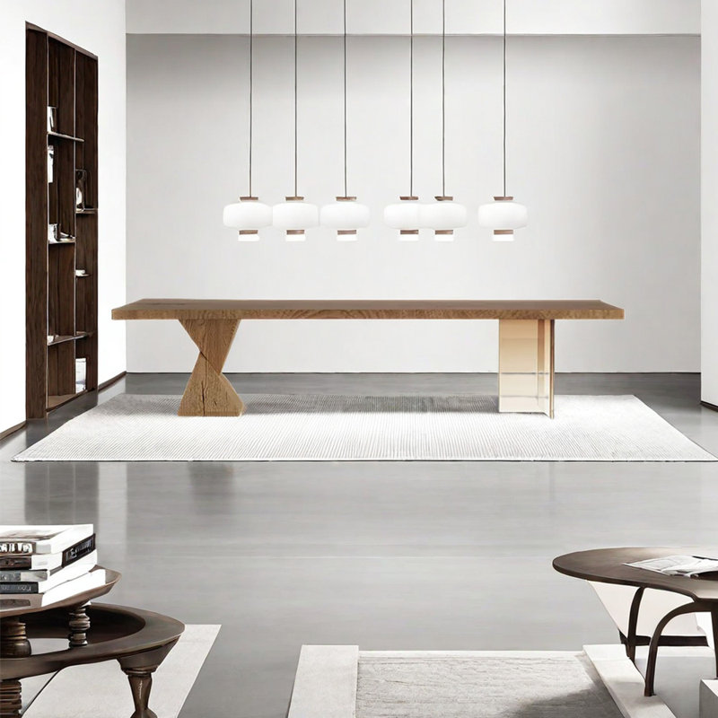 Table de salle à manger, L 25,59 po x L 62,99 po