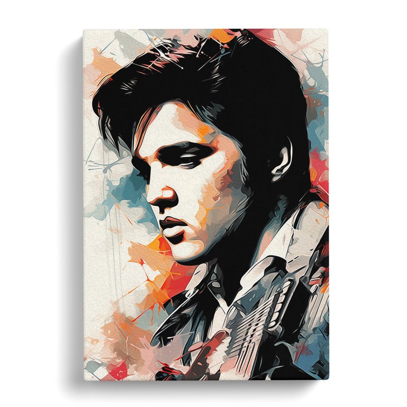 Elvis Presley Line - Single Picture Frame Print, 60cm H x 40cm W x 3cm D