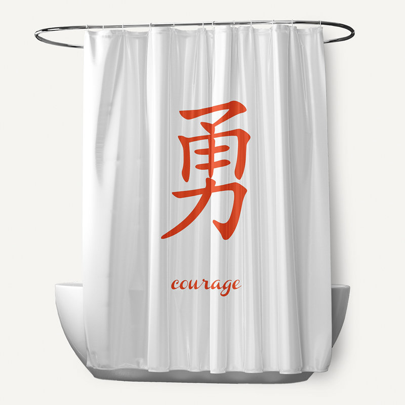 Rideau de douche Chantilly, Orange