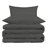 Arling Certified Egyptian Cotton Modern Solid 3 Piece Duvet Cover Set-350750033-350750060