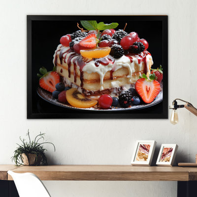 Tropical Fruits Cake Mmmmmmm - Food & Beverage Wall Art Prints43
