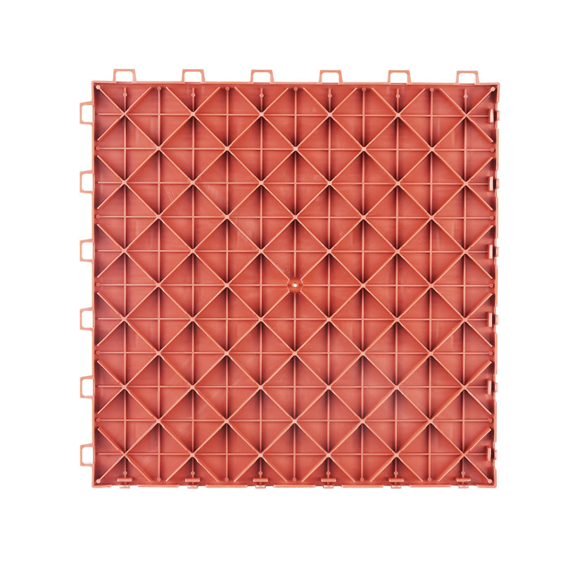 VEVOR 12'' W x 12'' L Garage Flooring Tiles, Red