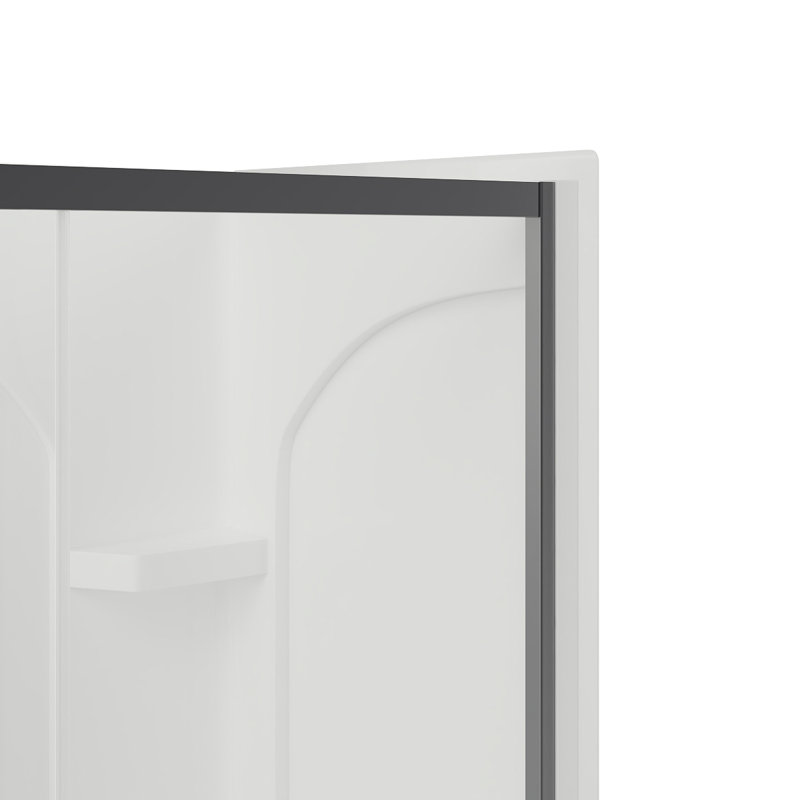 Ardis 60 in. W x 83 in. H Framed Shower Door