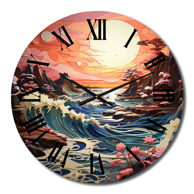 Clowie - Horloge murale nautique et de plage, Moyenne