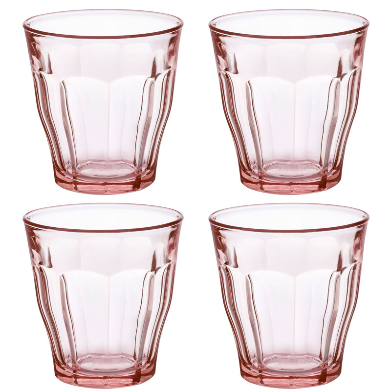 Duralex Picardie 250ml Drinking Glass Set, Pink