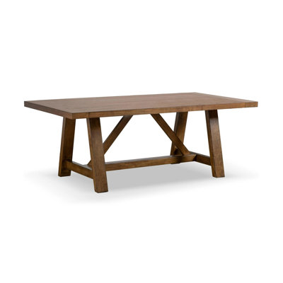 71" W Rustic Dining Table, Brown