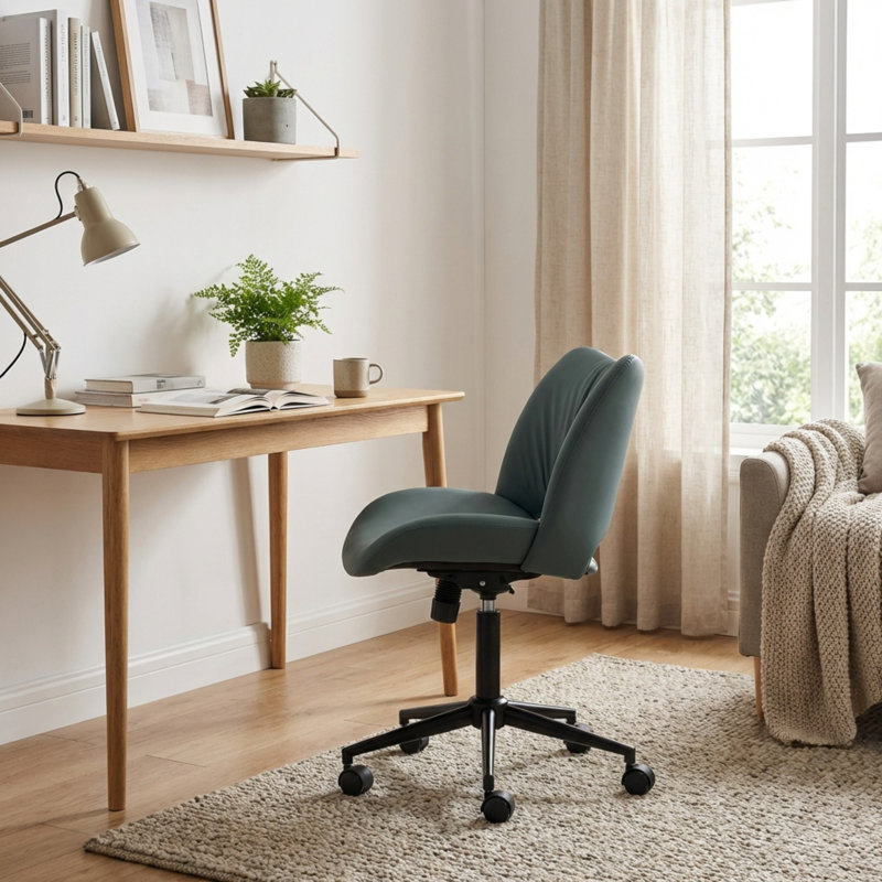 Chaise de bureau Alleyna, Vert grisâtre
