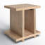 Table de bout Kerrin en bois massif de 22 po de hauteur-92324357