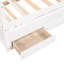 Lit de jour simple polyvalent avec lit gigogne et tiroirs avec options de rangement - Ajoutez de l'élégance à votre chambre à coucher-749333070