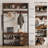 Gerzik 5 in 1 Hall Tree with Bench and Shoe Storage, Entryway Bench with 7 Coat Hooks 3 Drawers and Top Storage Shelf, for Hallway Living Room-401677644