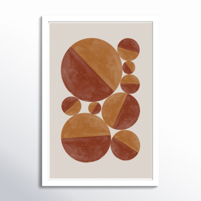 Burnt Bols by The MIUUS STUDIO Wood Framed Wall Art Print