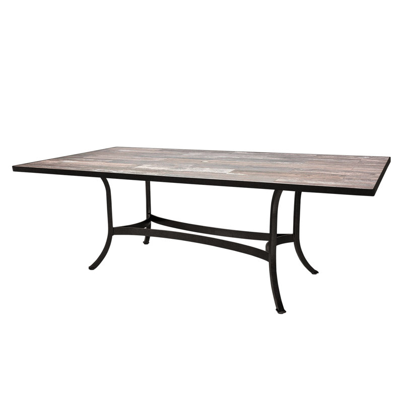 Outdoor Rectangle Dining Table, Venice Beach, Carbon Black