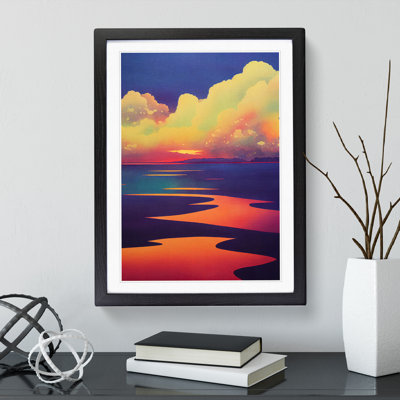 XV1022-5164X Ocean Sunset - Single Picture Frame Print