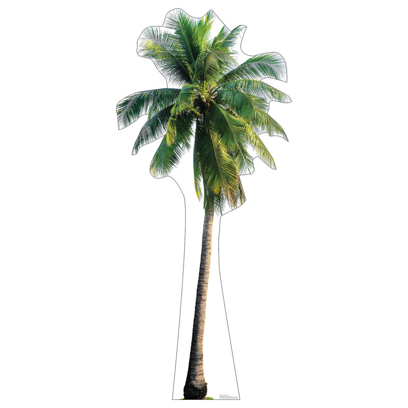 79'' Tropical Palm Tree Life-Size Cardboard Standup