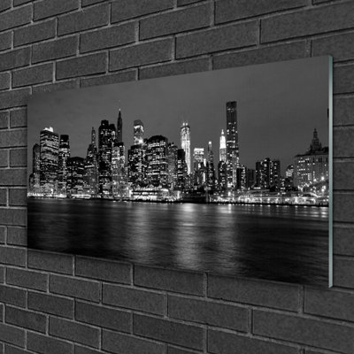 Houses City - Unframed Photograph on Glass