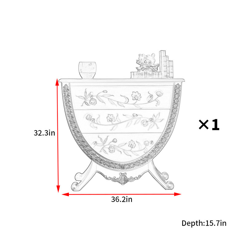 Commode d'appoint American Country Style