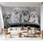 Murale animaux pelez et collez - Quatre chiots-989479458