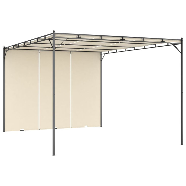 Prescot Garden Gazebo with Side Curtain 4x3x2,25 m
