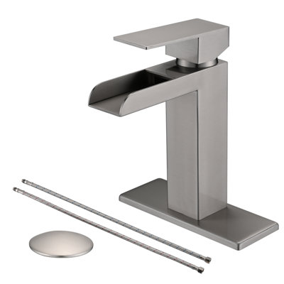 Robinet de salle de bains monotrou avec ensemble de drainage