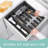 Organisateur de tiroir de cuisine en plastique - Range-ustensiles extensible avec porte-ustensiles et plateau à ustensiles