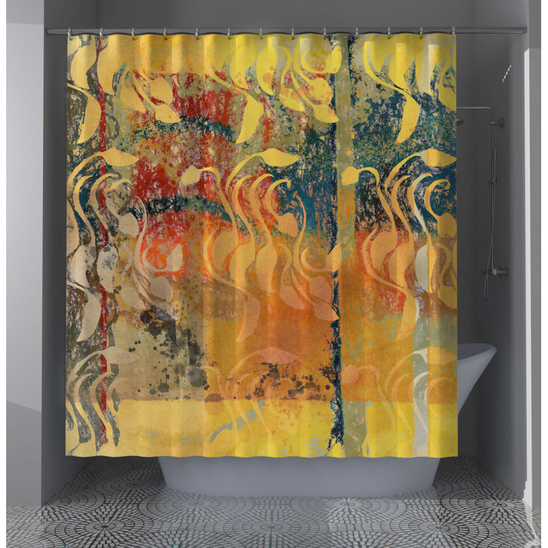 Rideau de douche abstrait Brayonna