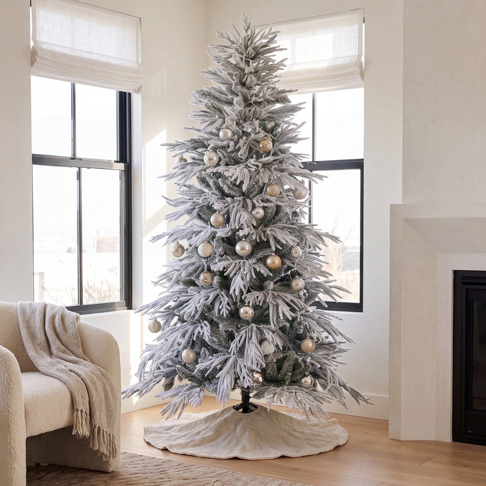 Pre-Lit Christmas Tree, 6' H