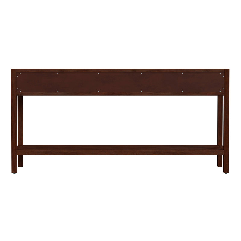 Lark 3 Drawer 65" Console Table, Medium Brown