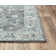 Tapis gris en laine touffeté à la main Floral