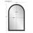 Ceram Metal Arch Wall Mirror