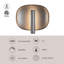 Lustre 9-in White dimmable LED Wall Sconce-1923978507