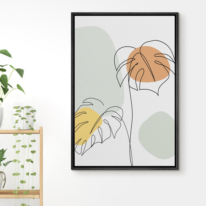 Cadre flottant, impression sur toile, Cadre noir, H 36 po x l 24 po x P 1,5 po