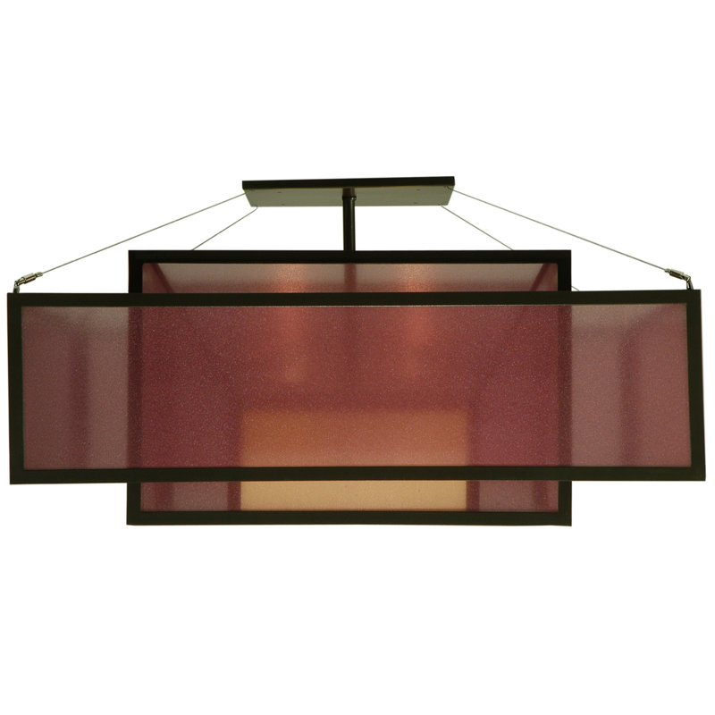 Quadrato 4 - Light Semi Flush Mount