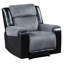 Fauteuil inclinable gris ALICIA / NOIR