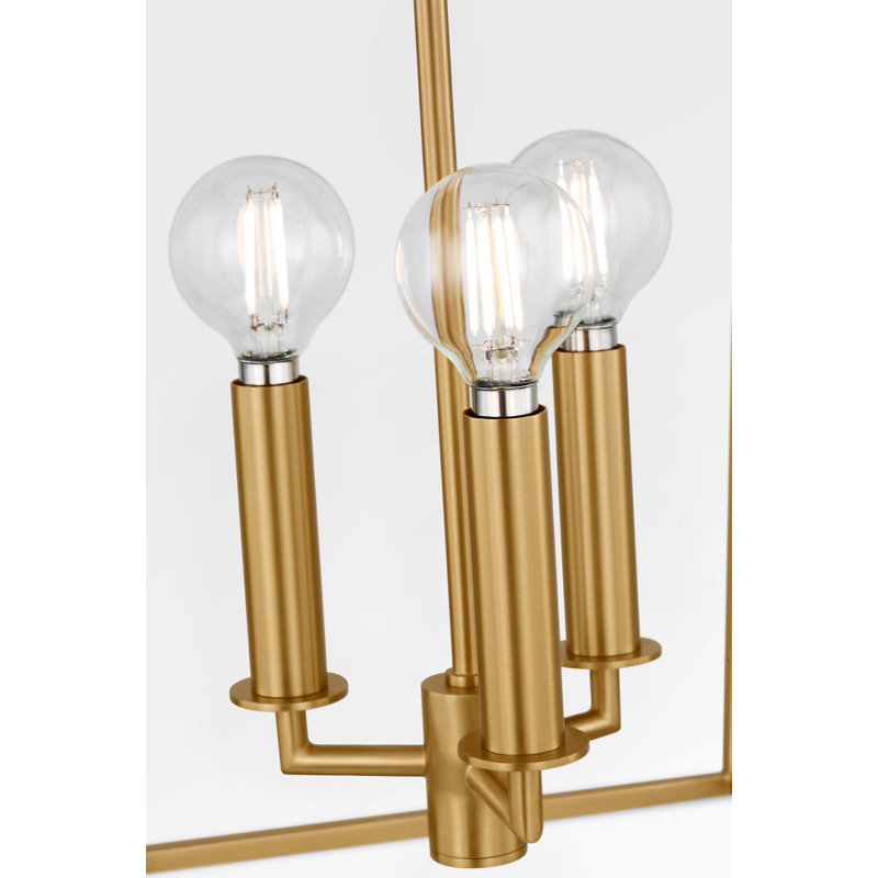 Carlyle Lantern, Burnished Brass, 87" H x 13.75" W  x 13.75" D, 3