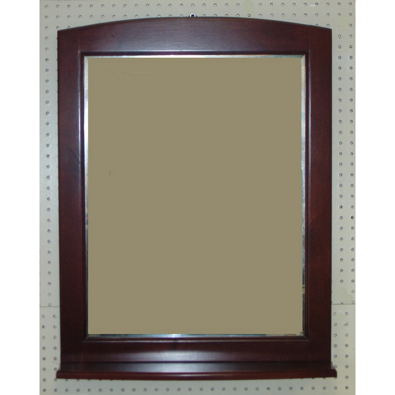 Simpkins Bathroom Vanity Mirror, Antique White, 32" H x 30" W