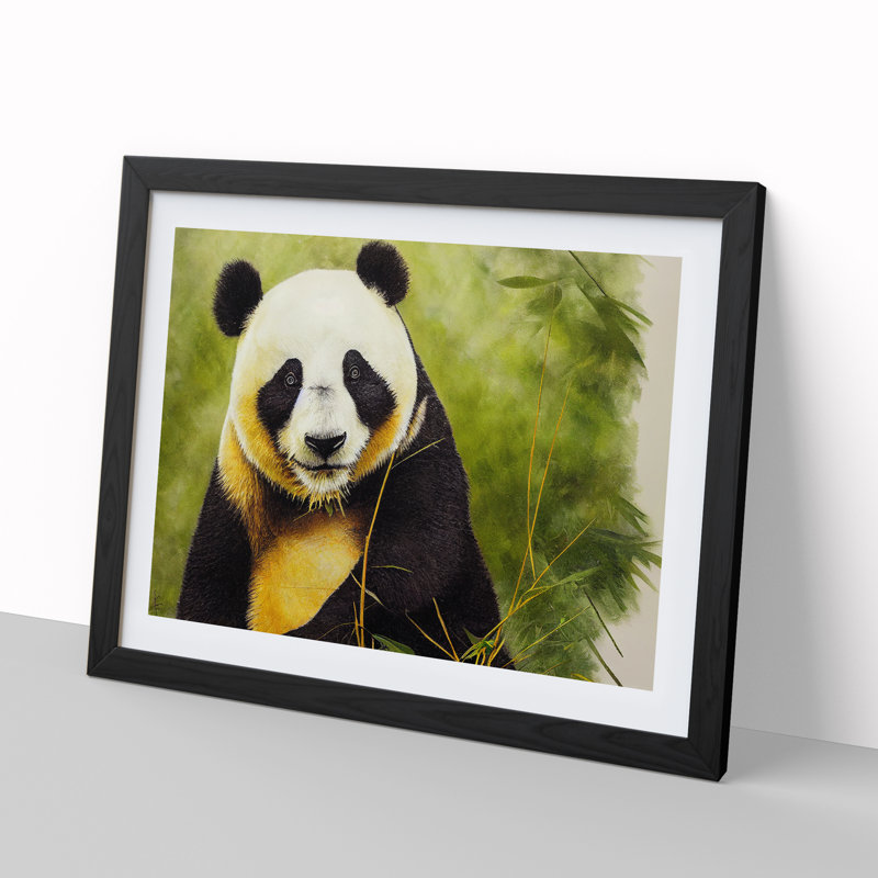 Unbelievable Panda - Framed Print, Black, 25cm H x 34cm W x 2cm D
